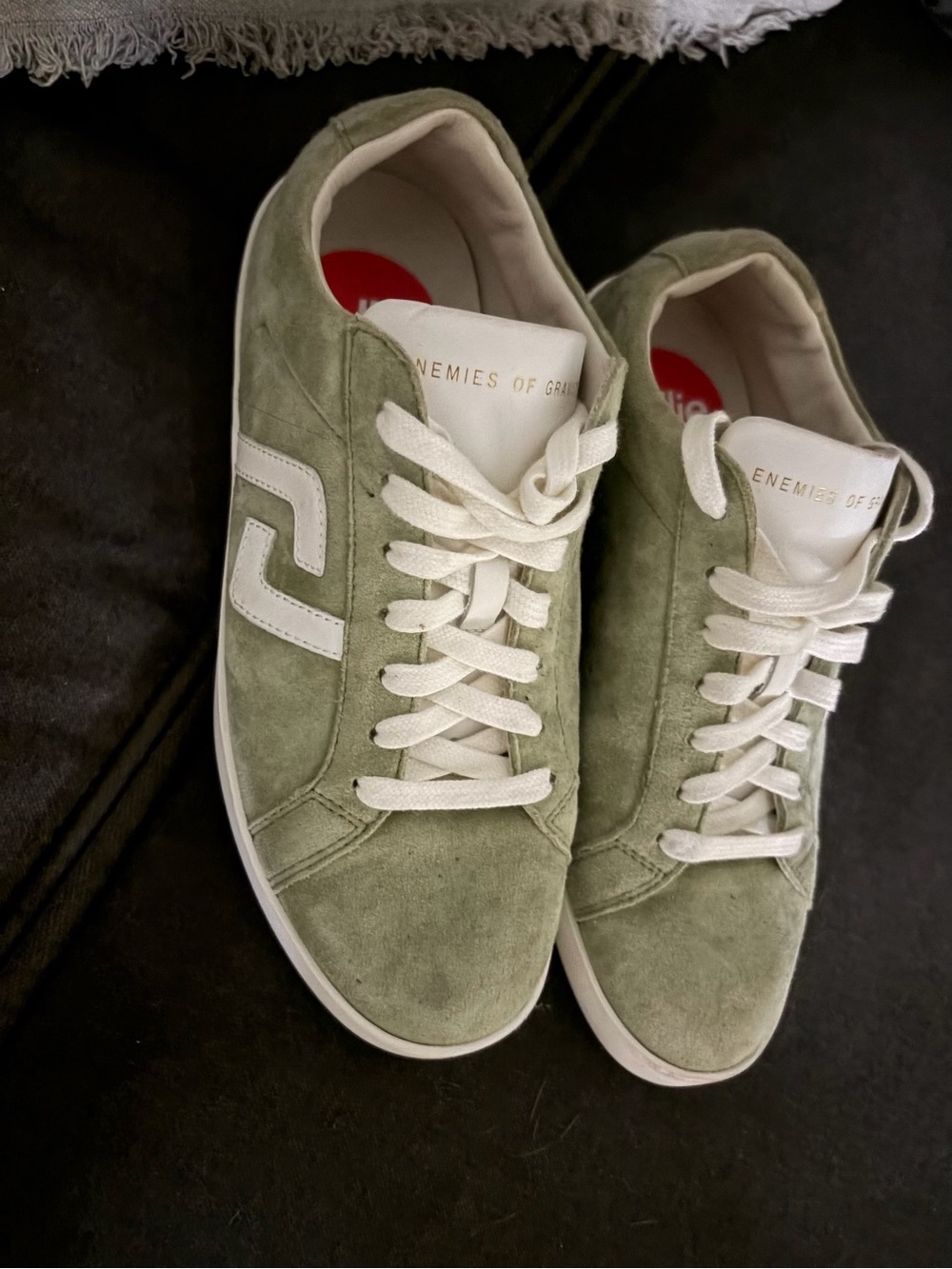 Rollie Women's Olive Green & White Sneakers